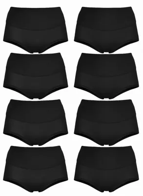 Fine Woman 10-pak - katoenen dames taille slip - Multipack dames onderbroek - Goedkoop katoenen ondergoed dames
