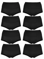 Fine Woman 10-pak - katoenen dames taille slip - Multipack dames onderbroek - Goedkoop katoenen ondergoed dames