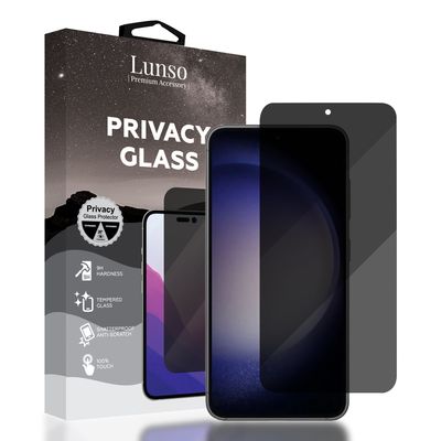 Lunso - Samsung Galaxy S23 - Privacy Glass - Screen protector