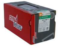 Dynaplus Unischroef/Spaanplaatschroef Ar-Coating Platkop Deeldraad Torx TX25 5.0X80/42 | 200 stuks - 0281.08.42401