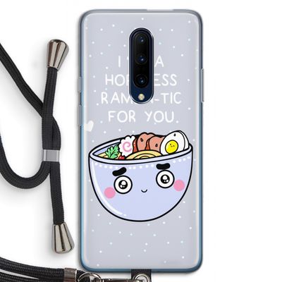 I'm A Hopeless Ramen-Tic For You: OnePlus 7 Pro Transparant Hoesje met koord