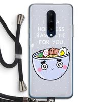 I'm A Hopeless Ramen-Tic For You: OnePlus 7 Pro Transparant Hoesje met koord
