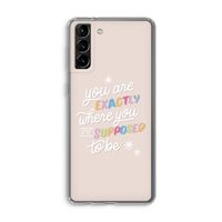 Right Place: Samsung Galaxy S21 Plus Transparant Hoesje
