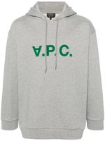 A.P.C. hoodie Milo à logo floqué - Gris - thumbnail