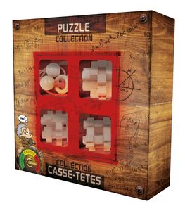 Eureka 3D Puzzle breinbrekerset Extreme Wooden 4-delig rood