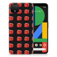 Google Pixel 4 XL | Siliconen Case | Paprika Red