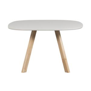 Woood Tablo eettafel organisch essen mist 130 x 130 cm bruin 3-standen onderstel