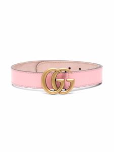 Gucci Kids ceinture Double G en cuir - Rose