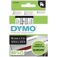 Labeltape DYMO D1 45800 Tapekleur: Transparant Tekstkleur:Zwart 19 mm 7 m