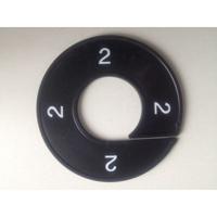 Maatring 9cm zwart/wit 2