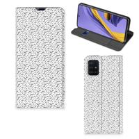 Samsung Galaxy A51 | Hoesje met Magneet | Stripes Dots