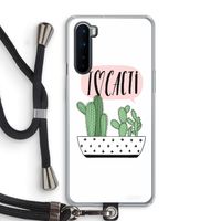 I love cacti: OnePlus Nord Transparant Hoesje met koord