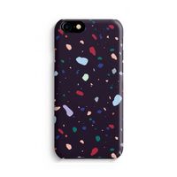 Dark Rounded Terrazzo: Volledig geprint iPhone SE 2020 Hoesje