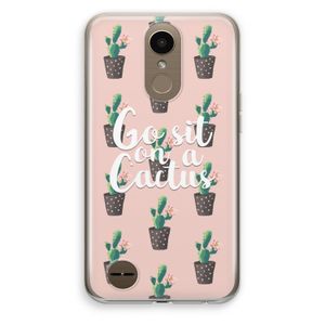 Cactus quote: LG K10 (2017) Transparant Hoesje