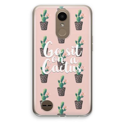 Cactus quote: LG K10 (2017) Transparant Hoesje