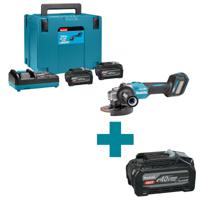Makita GA023GU201 Accu haakse slijper 125mm XGT 40V Max 4.0Ah in Mbox