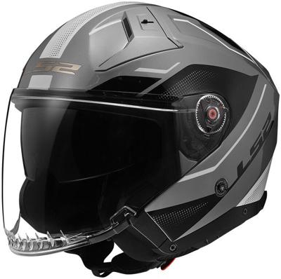 LS2 jethelm „of603 infinity ii veyron” helmet of603 infi. ii veyron xxl grey/bl/white
