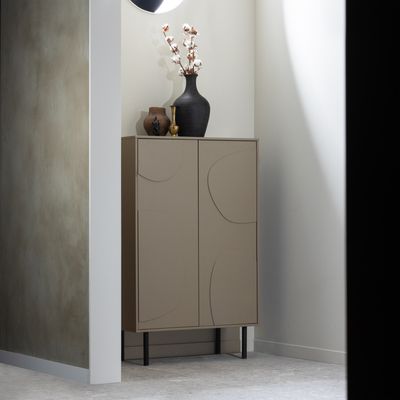 WOOOD Opbergkast 'Cadiz' Grenen, kleur Mud