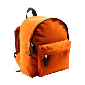 Sols Kinder rugzak/rugtas - oranje - 9 liter - 25 x 30 x 12 cm - met voorvakje