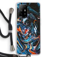 Black Unicorn: Oppo A94 5G Transparant Hoesje met koord