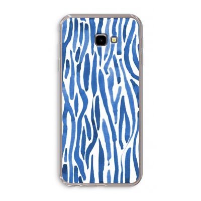 Blauwe nerven: Samsung Galaxy J4 Plus Transparant Hoesje