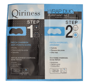 Qiriness Wrap Duo Purifying 2-Step Nose Patches 30 g