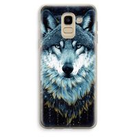Darkness Wolf: Samsung Galaxy J6 (2018) Transparant Hoesje Darkness Wolf: Samsung Galaxy J6 (2018) Transparant Hoesje
