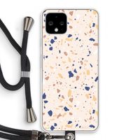 Terrazzo N°23: Pixel 4 Transparant Hoesje met koord
