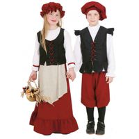 Middeleeuws jongens kostuum 164  -