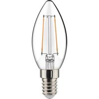 LED Filament Lamp 2W - E14 Fitting - Warm Wit 2700K - Transparant Glas