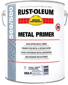 rust-oleum sneldrogende metaalprimer roodbruin 5 ltr