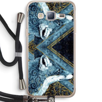 Golden Fox: Samsung Galaxy J3 (2016) Transparant Hoesje met koord