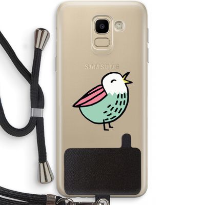 Birdy: Samsung Galaxy J6 (2018) Transparant Hoesje met koord