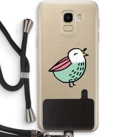 Birdy: Samsung Galaxy J6 (2018) Transparant Hoesje met koord