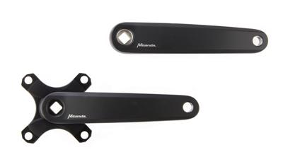 Miranda  delta crankstel z/blad bcd104 gates, 170mm,mat-zwart