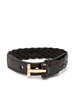 TOM FORD bracelet en cuir tressé - Marron