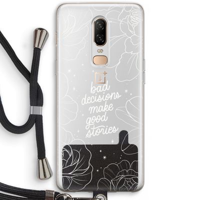 Good stories: OnePlus 6 Transparant Hoesje met koord
