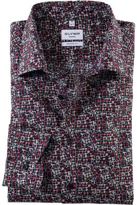 OLYMP Tendenz Modern Fit Overhemd , Motief