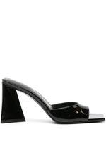 The Attico mules Mini Devon 85 mm en cuir - Noir - thumbnail