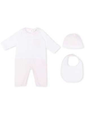 Fendi Kids trousseau de naissance bicolore - Rose
