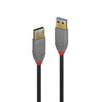 Lindy 36750 USB-kabel 0,5 m USB 3.2 Gen 1 (3.1 Gen 1) USB A Zwart