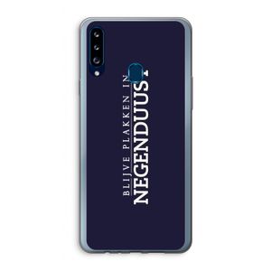 Blijve plakken in Negenduust: Samsung Galaxy A20s Transparant Hoesje