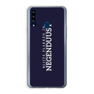 Blijve plakken in Negenduust: Samsung Galaxy A20s Transparant Hoesje