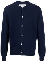 Comme Des Garçons Shirt cardigan à col rond - Bleu