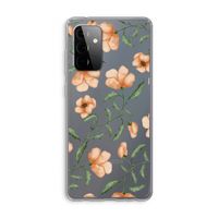 Peachy flowers: Samsung Galaxy A72 Transparant Hoesje