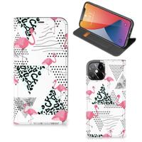 iPhone 12 Pro Max | Hoesje maken | Flamingo Triangle