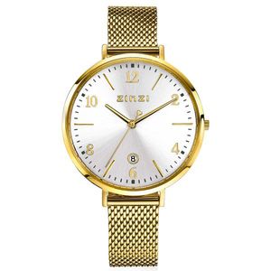 Zinzi ZIW1433 Horloge Sophie staal goud-en zilverkleurig 38 mm + gratis armband