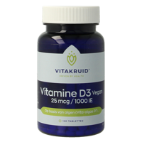 Vitakruid Vitamine D3 Vegan 25 mcg / 1000 IE 120 Tabletten