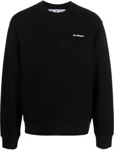 Off-White sweat en coton à rayures Wave Diag - Noir