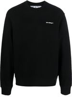 Off-White sweat en coton à rayures Wave Diag - Noir